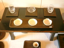 豆皿とガラスの器